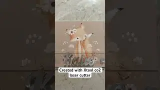 Created with xtool co2 laser cutter, #lasercutting  #xtoolp2  #craft  #diy  #lasercuttingmachine