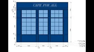 AutoCAD Tutorial: Classic Cafe Elevation with Wood, Deco Paint & Georgian Bar