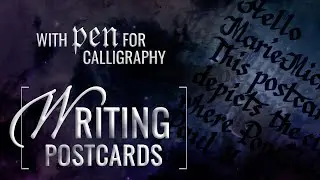 ✒️ WRITING postcards with a pen for CALLIGRAPHY | #04 Feb 2024 | POSTCROSSING | Without stickers