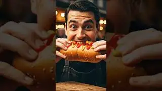 Hot Dog z USA &ndash; Tiny Capsule 🌭#USAHOTDOG #CapsuleFood #AIShorts #HotDogMagic #ViralFood #Food #usa
