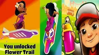 Unlocking Groovy Flower Trail Special Board on Subway Surfers San Francisco 2017! HD