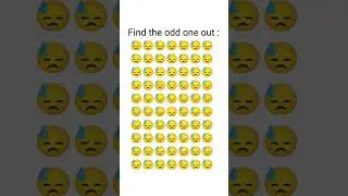 Pick the odd one from the emoji #shorts#mindfulshorts#emojichallenge