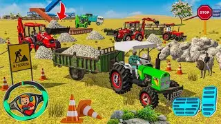 😱 UNBELIEVABLE SKILLS! 🔥 JCB Loading Heavy Rocks & Tractor Jump from Ramp! 🚜💨 @zenugaming-45 