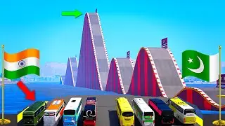 India Buses Vs. Pakistan Buses | GTA 5 Gameplay