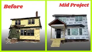 Unveiling Detroit House Rehab: Exterior Revamp Prepped for Soffit and Siding!