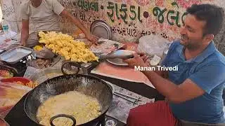 Rajkot Best Gathiya & Jalebi  ગાંઠિયા Fafda | Rajkot Gujarat