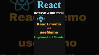 Important React Interview Question: React.memo vs useMemo ? #coding #reactjs  #codinginterview