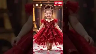 Red Rose Queen 👑✨ | Baby Fashion Royalty in Stunning Red#RedRoseQueen #ToddlerFashion #BabyRunway