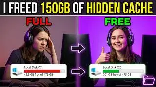 I Cleaned My ENTIRE PC's Hidden Cache — 42GB to 200GB+ Free (Full Guide)