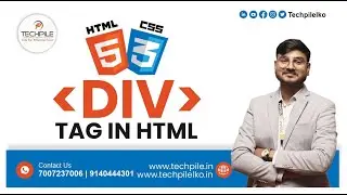 Div tag - How to use Div tag in HTML with example , how to create multiple section in a webpage.