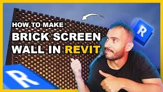 How to Create  Brick Screen wall in Revit | Quick & Easy Tutorial