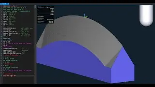 180 HeidenHain Macro.   Angle on radius G18. CNC practicum.