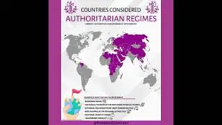Countries considered authoritarian regimes! #map #regimes #authoritarianism #youtubeshorts