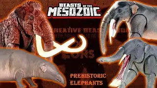 Beasts of the Mesozoic prehistoric elephant figures woolly mammoth platybelodon moeritherium