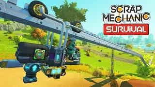 MONORAIL AUTO RÉCOLTEUR DE CHEMICAL ! Let's build SCRAP MECHANIC SURVIE FR