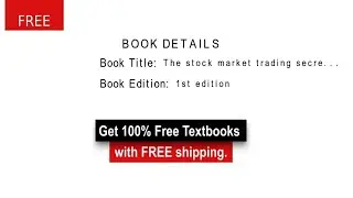 The Stock Market Trading Secrets Of The Late Jesse Livermore - 100% discount on all the Textbooks
