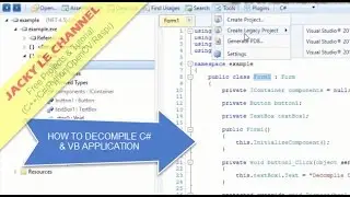 How to decompile C# application and VB application