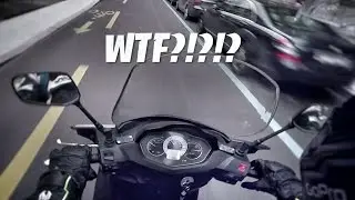WTF Sym Citycom 300i DEATH WOBBLE Service Scooter. DANGER!!!! KAWASAKI Z800E