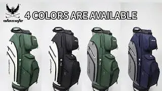 Ultra-Organized Golfing: Wosofe 14-Way Cart Bag with 10 Pockets & Rain Cover