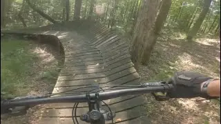 Mountain biking in Chewacla State Park, AL.