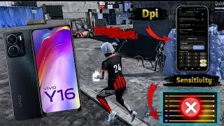 Vivo Y16 | Khatnak sensitive setting 😱 | FREE FIRE 🔥 | 100 WORKING ✅ ONLY HEADSHOT 😱