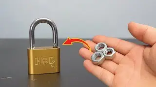 Хватит покупать замки! Всего из трёх гаек можно сделать простой секретный замок.