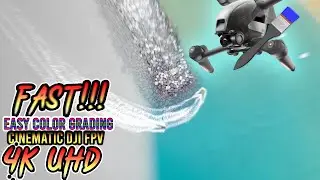 How to color grade DJI FPV drone footage FAST?! or any footage!