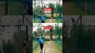 Offspin vs Doosra | Release and Grip | #shorts #cricket #saeedajmal #muttiahmuralitharan