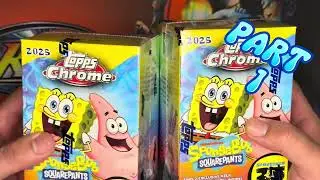 I HIT AN AUTO on THE SPONGEBOB MOVIE RELEASE DAY‼️ Topps 2025 SpongeBob SquarePants Blaster Box