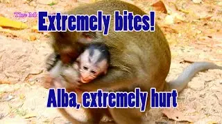 Cruel mum Anna extremely bites small baby Alba just only hunger!
