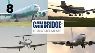 Cambridge Airport Spotting 8 - B744, A330, B733 and more FullHD
