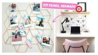 DIY PAINEL ARAMADO GEOM&Eacute;TRICO - PINTEREST | Carol Azeredo