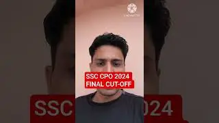 #ssc CPO 2024 Final Cut-Off - 20 Oct 25 #ssccpo #cutoff #exserviceman #fojtantra