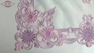 LongShow Hot Sale Top Grade Rope Embroidered Table cloth