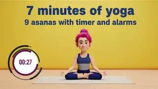 Yoga-Timer 🧘&zwj;♀️ Strength & Flexibility for Spine | 30s Per Pose 🔥 Yoga for children