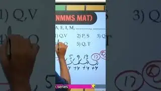 NMMS MAT Letter series #nmms #trendingshorts #mentalability #nmmsmatclass #letterseries #hyderabad