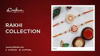 Duo of Floral Beads Pearls Designer Rakhis by eCraftIndia