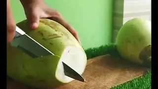 coconut peeling for health enthusiasts | asmr