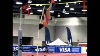 World record indoors Jennifer Suhr 5.02m
