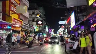 Pattaya Soi Buakhao Nightlife, Thailand - 4K 60FPS