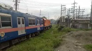 PNR DEL 917 + EMU 5 MSC 1408, DEL 921 + EMU 6 MSC 1451 Manila Wye