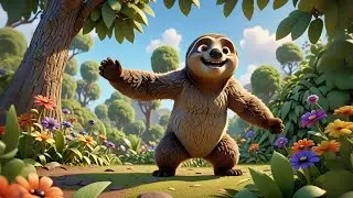 The Sloth Who Loved to Jump 🦥🪩 | Funny Kids Story | Preschool Learning Cartoon