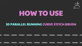 How to Use 3D Parallel Running Stitch Brush in ZBrush