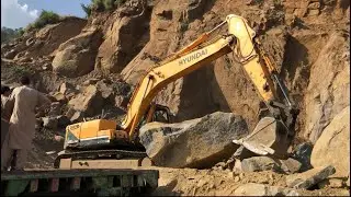 Marble Stone Extraction | Mining Rocks from Mountain Quarries