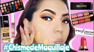 PROBANDO MAQUILLAJE SUPER ECONOMICO, CEJAS, SOMBRAS, HIGHLIGHT Profusion Cosmetics♥BeautybyNena