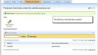 Protect a website directory with a password and add authorized users