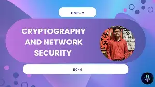 RC4 Algorithm Unit-2 CRYPTOGRAPHY & NETWORK SECURITY