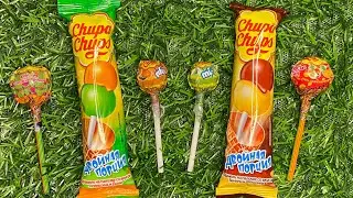 Satisfying video Asmr lollipops candy and chocolate gummy candy unboxing video Asmr