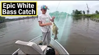CRAZY White Bass Bite at Lock & Dam 3!