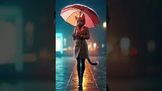 Her silent walk in the rain #RainyVibes #AloneInRain #SilentWalk #AestheticMood